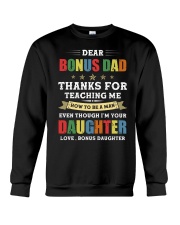 Bonus Dad Thanks for teaching me how to be a man Crewneck Sweatshirt tile