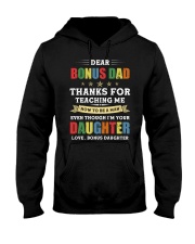 Bonus Dad Thanks for teaching me how to be a man Hooded Sweatshirt tile