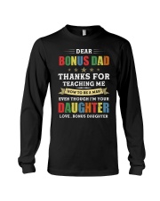 Bonus Dad Thanks for teaching me how to be a man Long Sleeve Tee tile