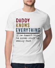 Daddy knows everything Classic T-Shirt lifestyle-mens-crewneck-front-13