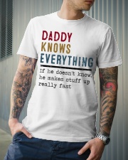 Daddy knows everything Classic T-Shirt lifestyle-mens-crewneck-front-6