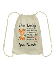 Thank you for being my daddy - dogs lover Drawstring Bag thumbnail