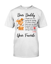 Thank you for being my daddy - dogs lover Classic T-Shirt thumbnail