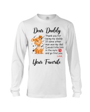 Thank you for being my daddy - dogs lover Long Sleeve Tee thumbnail