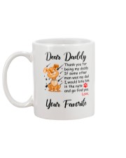 Thank you for being my daddy - dogs lover Mug back