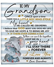 Once Upon A Time Elephants Grandma To Grandson Fleece Blanket - 50" x 60" front