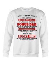 I'm Just The Proud Daughter Of Awesome Bonus Dad Crewneck Sweatshirt thumbnail