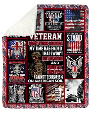 I Am A US Veteran Sherpa Fleece Blanket - 50" x 60" thumbnail