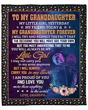 My Little Girl Yesterday-Grandpa To Granddaughter Fleece Blanket - 50" x 60" front