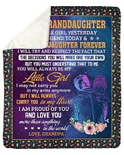 My Little Girl Yesterday-Grandpa To Granddaughter Sherpa Fleece Blanket tile