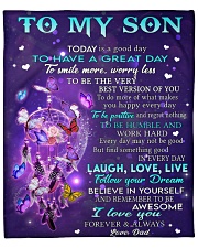 Today Is A Good Day Dad To Son Fleece Blanket - 50" x 60" front