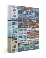 Personalized When I Say I Love U To Girlfriend 11x14 Gallery Wrapped Canvas Prints front