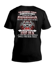 Piss Off My Stepdaughter V-Neck T-Shirt thumbnail