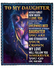 Never Forget How Much I LoveU Lion Mom To Daughter Fleece Blanket - 50" x 60" front