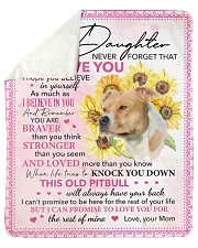 Never Forget That I Love U Dog Mom To Daughter 1 Sherpa Fleece Blanket - 50" x 60" thumbnail