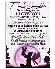 Daughter Never GiveUp On Beautiful Dreams You Have 11x17 Poster front