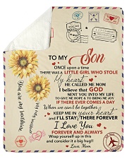 Son Keep Me In Heart I'll Stay There Forever Sherpa Fleece Blanket - 50" x 60" thumbnail