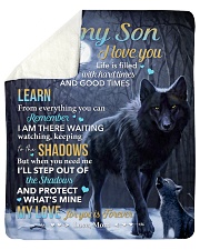 Life Is Filled With Hardtimes - Wolf Mom To Son Sherpa Fleece Blanket tile