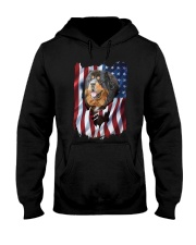 American Flag Tibetan mastiff Hooded Sweatshirt thumbnail
