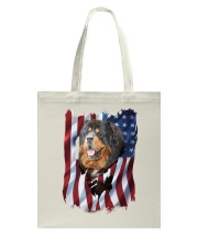 American Flag Tibetan mastiff Tote Bag thumbnail