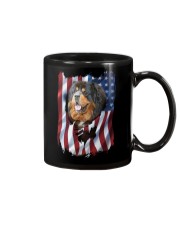 American Flag Tibetan mastiff Mug thumbnail