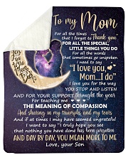 Mom Moon Thanks 4All The Special Little Things UDo Sherpa Fleece Blanket tile