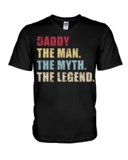 Daddy The Man The Myth The Legend V-Neck T-Shirt tile