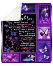 Daughter Butterfly Use My Last Breath 2Say I LoveU Sherpa Fleece Blanket tile