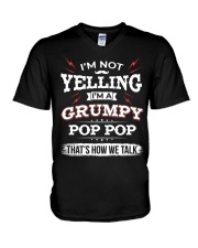 I'm A grumpy Pop pop V-Neck T-Shirt thumbnail