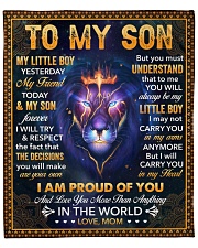 Little Boy Yesterday Friend Today Lion Mom To Son Fleece Blanket - 50" x 60" front