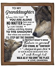 Never Feel You Are Alone Grandma To Granddaughter Fleece Blanket - 50" x 60" front