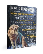 I Want U To Believe Deep In Heart Dad To Daughter 11x14 Gallery Wrapped Canvas Prints front