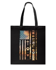 Faith Paw Wine Tote Bag thumbnail