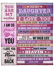 You Are My Sunshine Dad To Daughter Fleece Blanket - 50" x 60" front