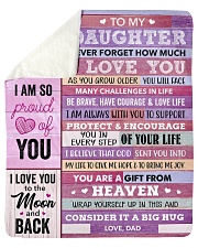You Are My Sunshine Dad To Daughter Sherpa Fleece Blanket tile
