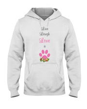 Live Laugh love a dog Hooded Sweatshirt thumbnail