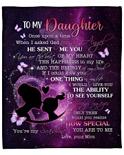 Once Upon A Time Purple Mom To Daughter Fleece Blanket - 50" x 60" front