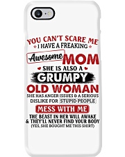 U Can't Scare Me I Have A Awesome Mom To Son Phone Case tile