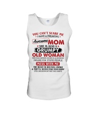 U Can't Scare Me I Have A Awesome Mom To Son Unisex Tank tile