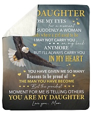 I Close My Eyes For But A Moment Eagle To Daughter Sherpa Fleece Blanket tile