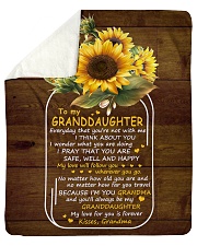 My Love For U Is Forever Sunflower GM To GD Sherpa Fleece Blanket tile
