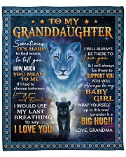 Its hard to find word- Grandma-To-Granddaughter Fleece Blanket - 50" x 60" front