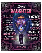I Want U To Belive Deep Lion Dad To Daughter Fleece Blanket - 50" x 60" front