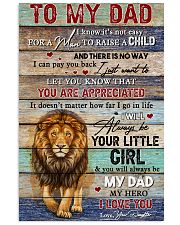 Dad Lion You'll Always Be My Dad My Hero I Love U 11x17 Poster front