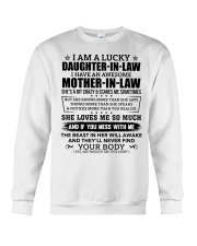 Lucky Daughter-In-Law HaveAn Awesome Mother-In-Law Crewneck Sweatshirt thumbnail