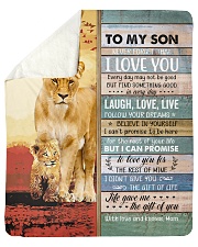 Lion- Never Forget That I Love U Mom-To-Son Sherpa Fleece Blanket tile