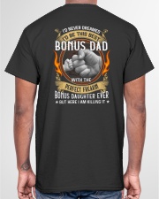 Never Dreamed I'd Be This Best Bonus Dad Classic T-Shirt garment-tshirt-unisex-back-04