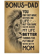 Bonus Dad - Thank for putting up with my mom 11x17 Poster front