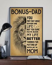 Bonus Dad - Thank for putting up with my mom 11x17 Poster lifestyle-poster-2