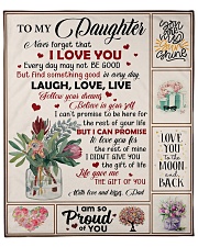 Never Forget That I Love You - Dad To Daughter Fleece Blanket - 50" x 60" front